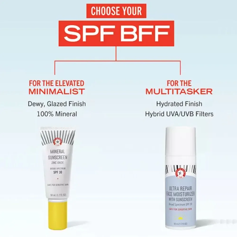 NIB First Aid Beauty Ultra Repair Face Moisturizer with Sunscreen SPF 30